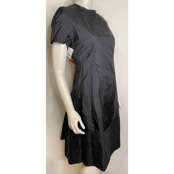 Shamask Black Silk Linen Dress 10 12 14 NWT $1600 Evening - Picture 5 of 16